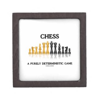 Chess A Purely Deterministic Game (Reflective Set) Premium Keepsake Box
