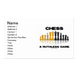 Chess A Ruthless Game (Reflective Chess Set) Business Card Template