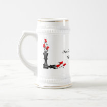 Chess and Roses Gothic Wedding Coffee Mugs