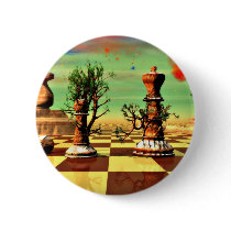 Chess art, chess rules, chess openings, pinback buttons