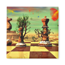 Chess art, chess rules, chess openings, refrigerator magnets