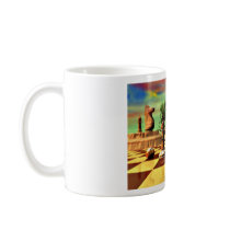 Chess art, chess rules, chess openings, coffee mug