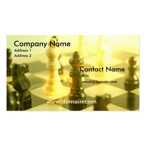 Chess Board Business Card