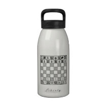 Chess Board Water Bottle