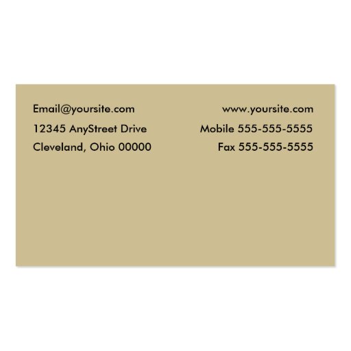 Chess Business Card (back side)