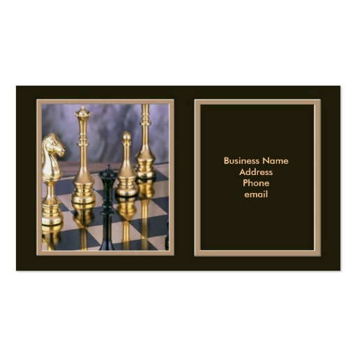 Chess Business Card (front side)