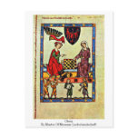 Chess, By Master Of Manesse Liederhandschrift postcards