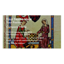 Chess,  By Meister Der Manessischen Liederhandsch Business Card Templates