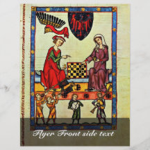 Chess,  By Meister Der Manessischen Liederhandsch Custom Flyer