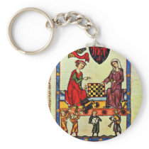 Chess,  By Meister Der Manessischen Liederhandsch Keychains