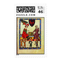 Chess,  By Meister Der Manessischen Liederhandsch Stamps