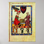 Chess,  By Meister Der Manessischen Liederhandsch posters