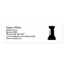 Chess castle business cards