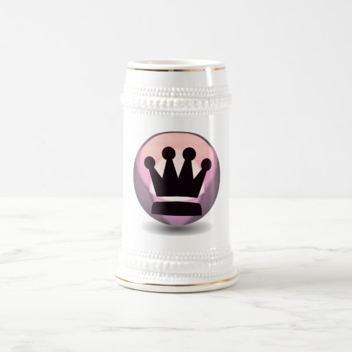 Chess Crown Beer Stein Mugs