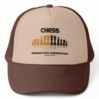 Chess Demands Total Concentration (Chess Set) hat