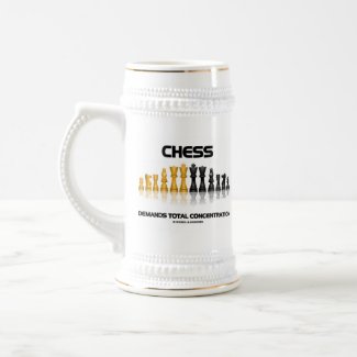 Chess Demands Total Concentration (Chess Set) mug