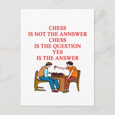 chess design post card