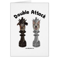 Chess Double Attack Dogs Cards