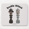 Chess Double Attack Dogs Mousepads