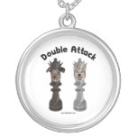 Chess Double Attack Dogs Necklace