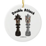 Chess Double Attack Dogs Ornaments