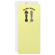 Chess Double Attack Dogs Rack Card Template
