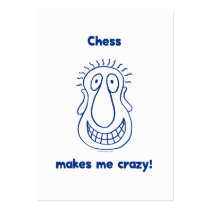 Chess Drives Me Crazy business cards