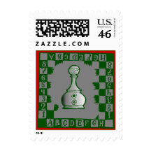 Chess Game Correspondence Postal Stamp STAMPS