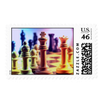 Chess Game Postage Stamp