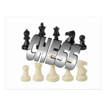 Chess Game Postcard