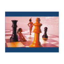 Chess Girls Postcard