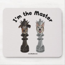 Chess I'm the Master Dog Mousepad