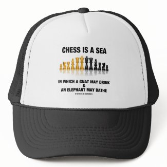 Chess Is A Sea In Which Gnat May Drink Elephant hat