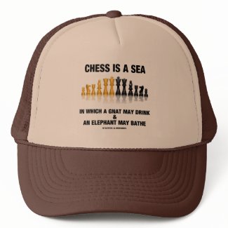 Chess Is A Sea In Which Gnat May Drink Elephant hat