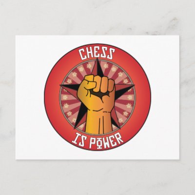 Chess Is Power Post Card