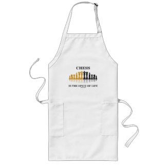 Chess Is The Spice Of Life (Reflective Chess Set) Aprons