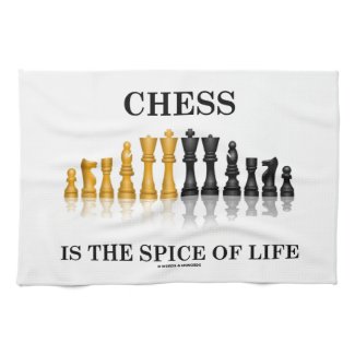 Chess Is The Spice Of Life (Reflective Chess Set) Hand Towel