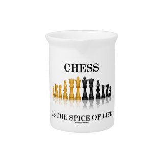Chess Is The Spice Of Life (Reflective Chess Set) Pitcher