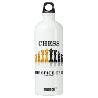 Chess Is The Spice Of Life (Reflective Chess Set) SIGG Traveler 1.0L Water Bottle