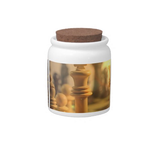 Chess King  Candy Jar