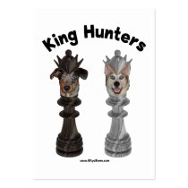 Chess King Hunters Dogs Business Cards