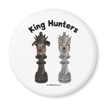 Chess King Hunters Dogs Fridge Magnets