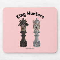 Chess King Hunters Dogs Mousepad