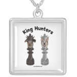 Chess King Hunters Dogs Necklace