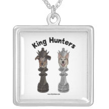 Chess King Hunters Dogs Necklace
