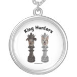 Chess King Hunters Dogs Personalized Necklace