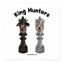 Chess King Hunters Dogs Print