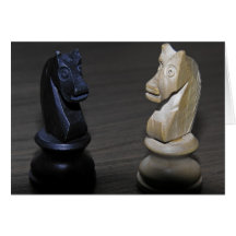 Chess Knights / Horses (2) Greeting Cards