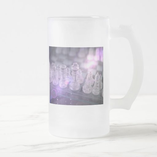 Chess Master Frosted Beer Mug