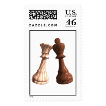 Chess Mates - WKBQ postage